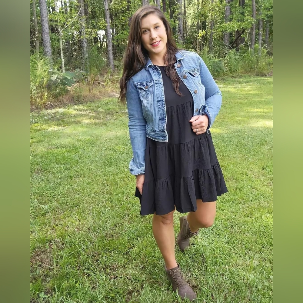 Black Ruffled Dress - Picture 10 of 12